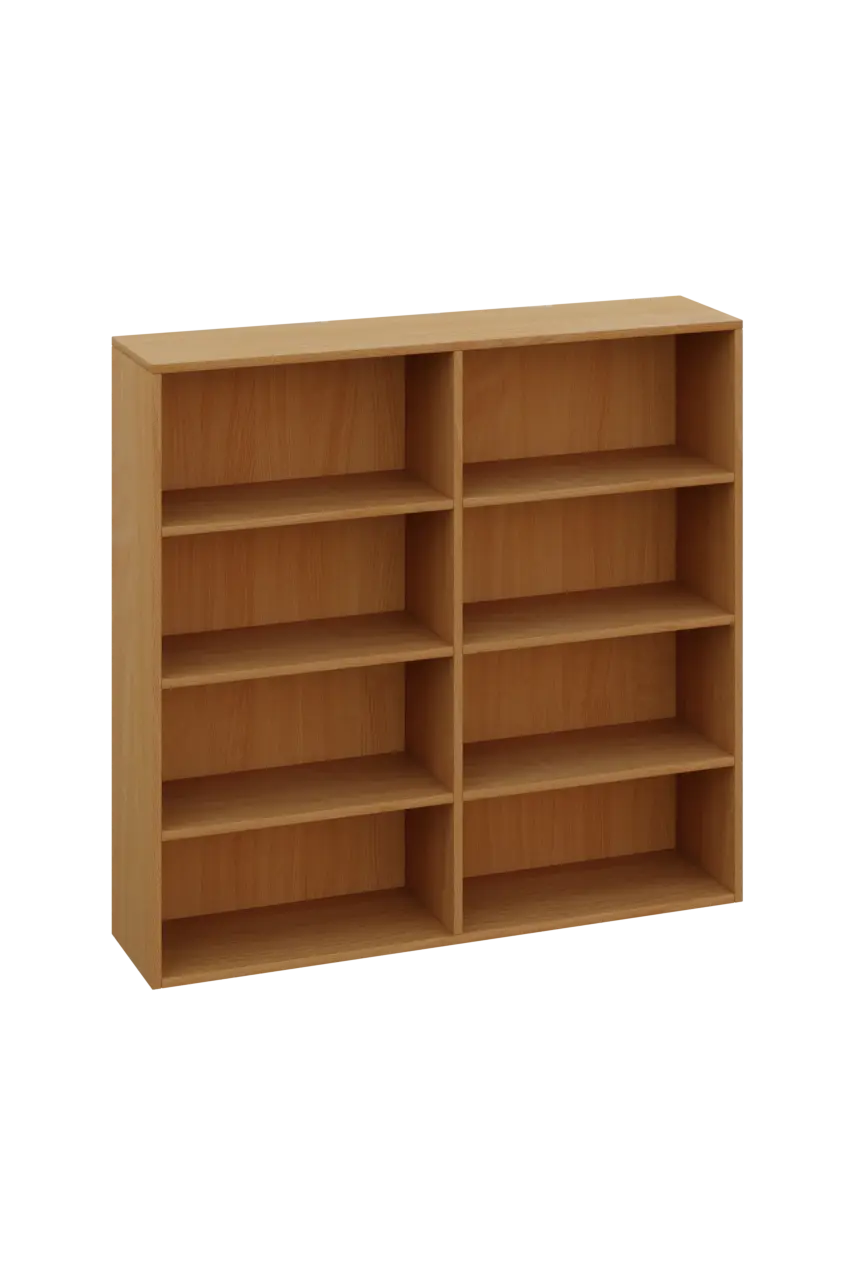 KNI 32 regál knihovnický, 1150X1200X300, buk royal